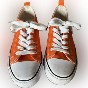 Bright orange sneakers! Size 39